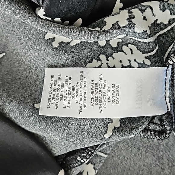 Dynamite Tie-Front Crop Satin Blouse, Size XXS - Picture 6 of 7